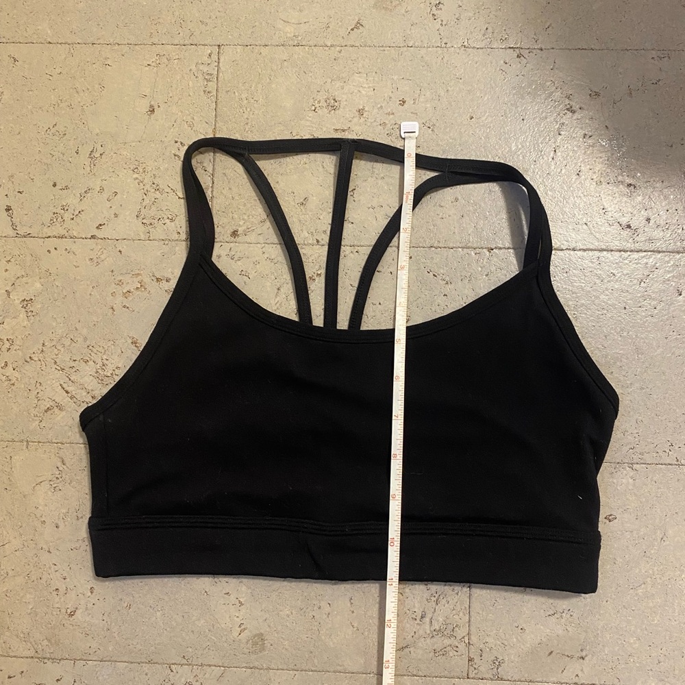 Alphalete Black Alphalux Tri Sports Bra
